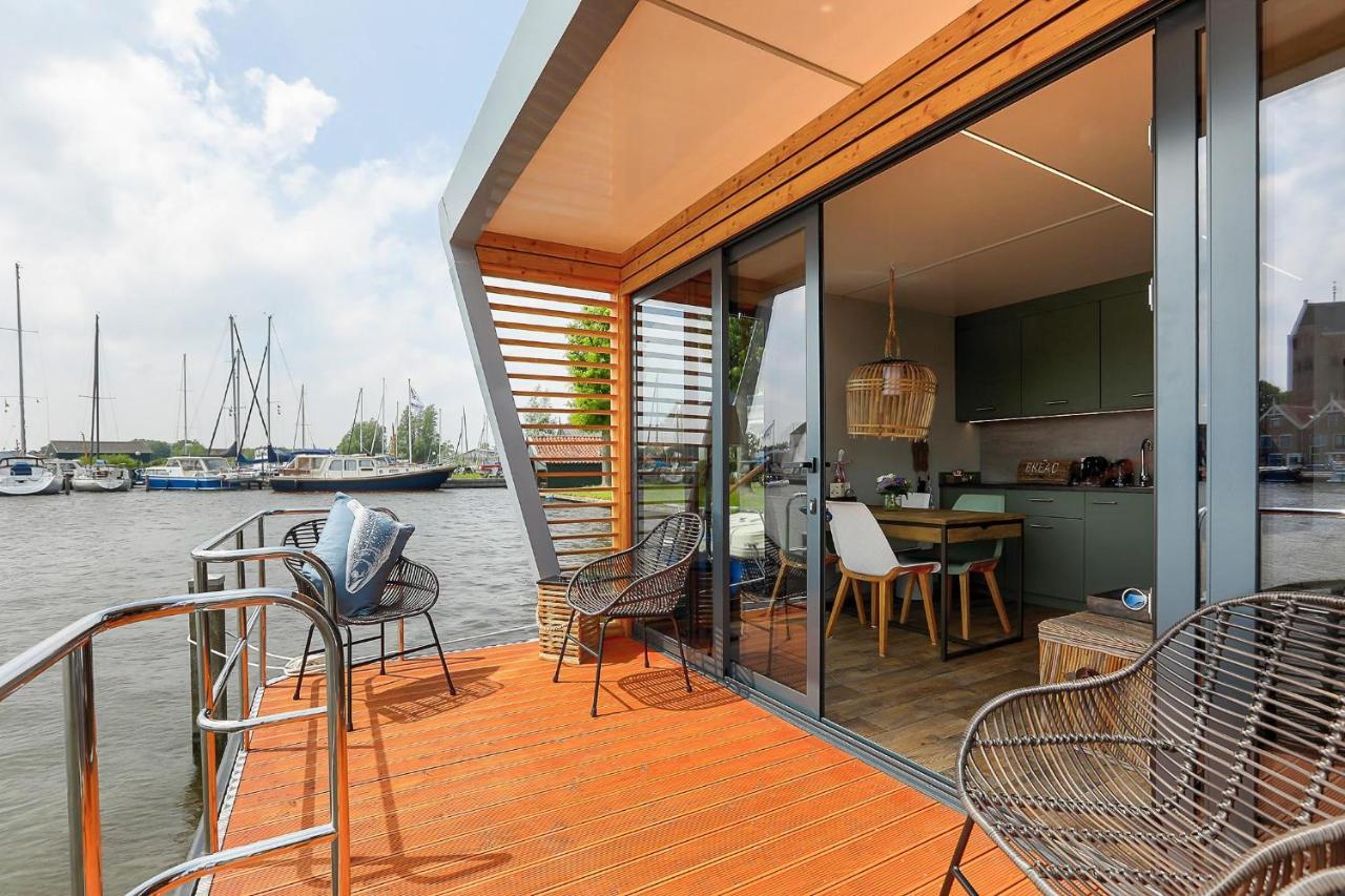 Luxe Houseboat Skoft Grou Exterior foto
