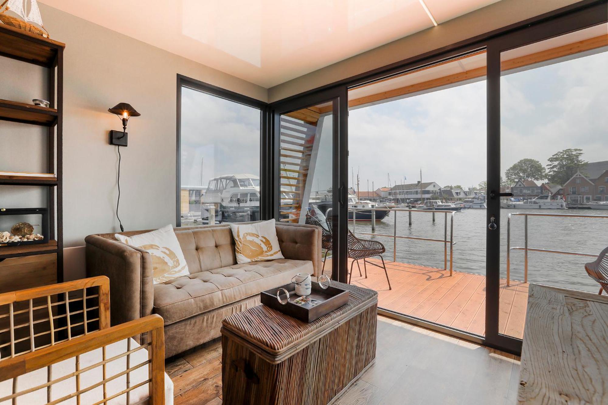 Luxe Houseboat Skoft Grou Exterior foto